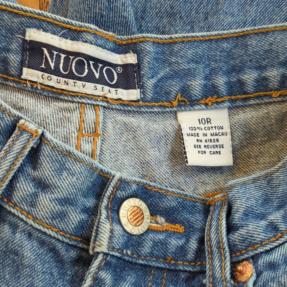 Vintage Nuovo Country Seat Jeans Women 10R High Rise Straight 100% Cotton - Picture 6 of 12